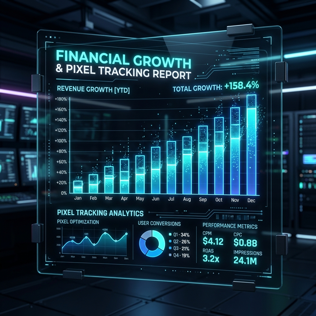 Glowing Analytics Dashboard